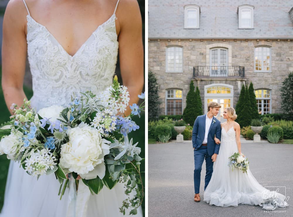 Lauren + Mike's Dusty Blue Styled Shoot at Wainwright House — photograph 14 of 20