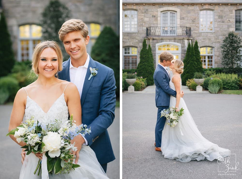 Lauren + Mike's Dusty Blue Styled Shoot at Wainwright House — photograph 17 of 20