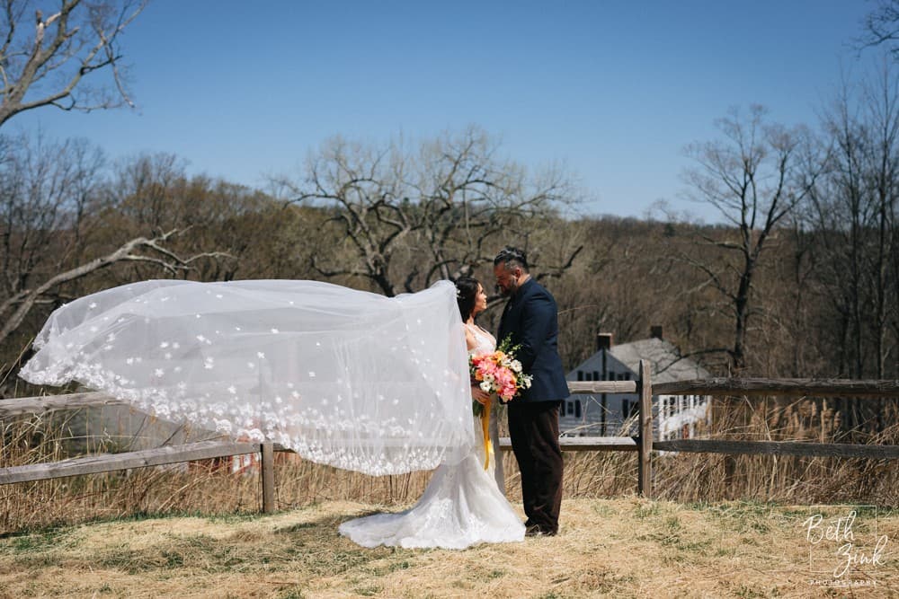 Alana + Oscar's Vintage Styled Shoot at Greenwich Audubon Center — photograph 12 of 23