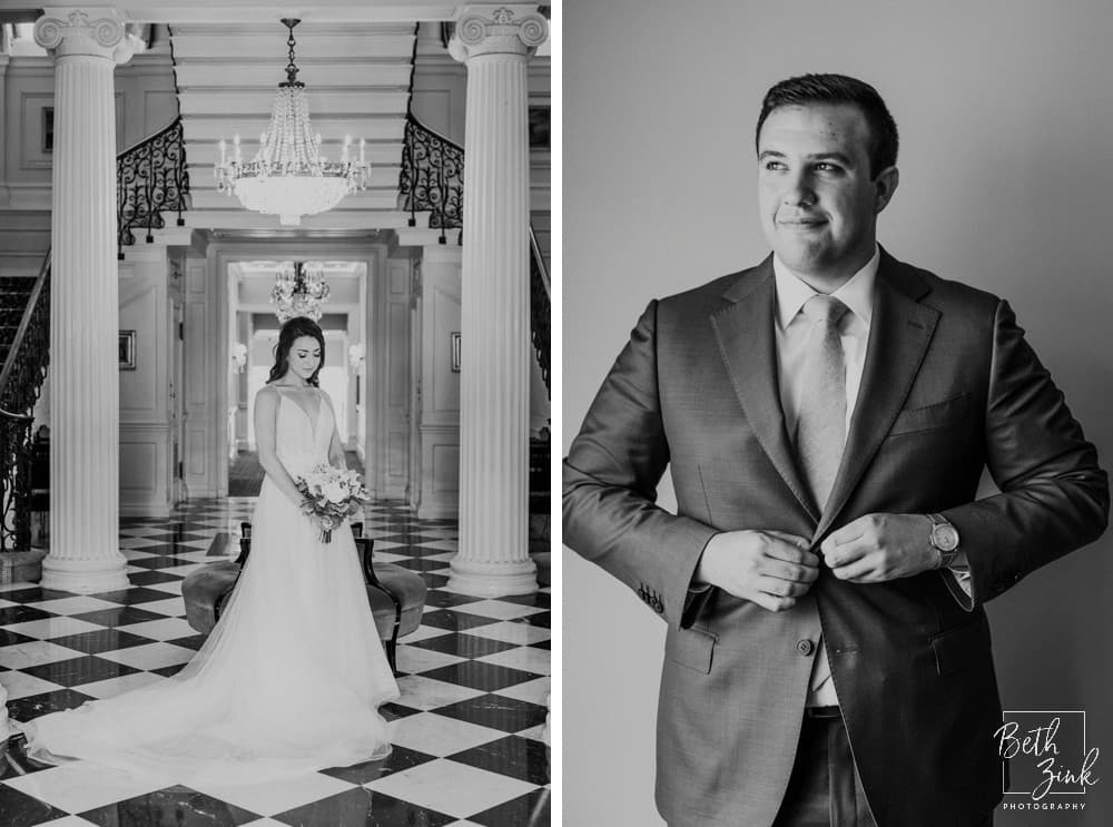 Marissa + Matt's Wedding at Planting Fields Arboretum — photograph 15 of 75