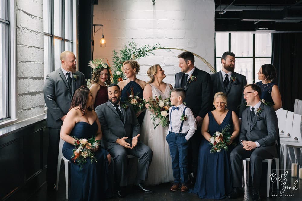 Lisa + Leif's Wedding at Hudson Loft — photograph 29 of 80