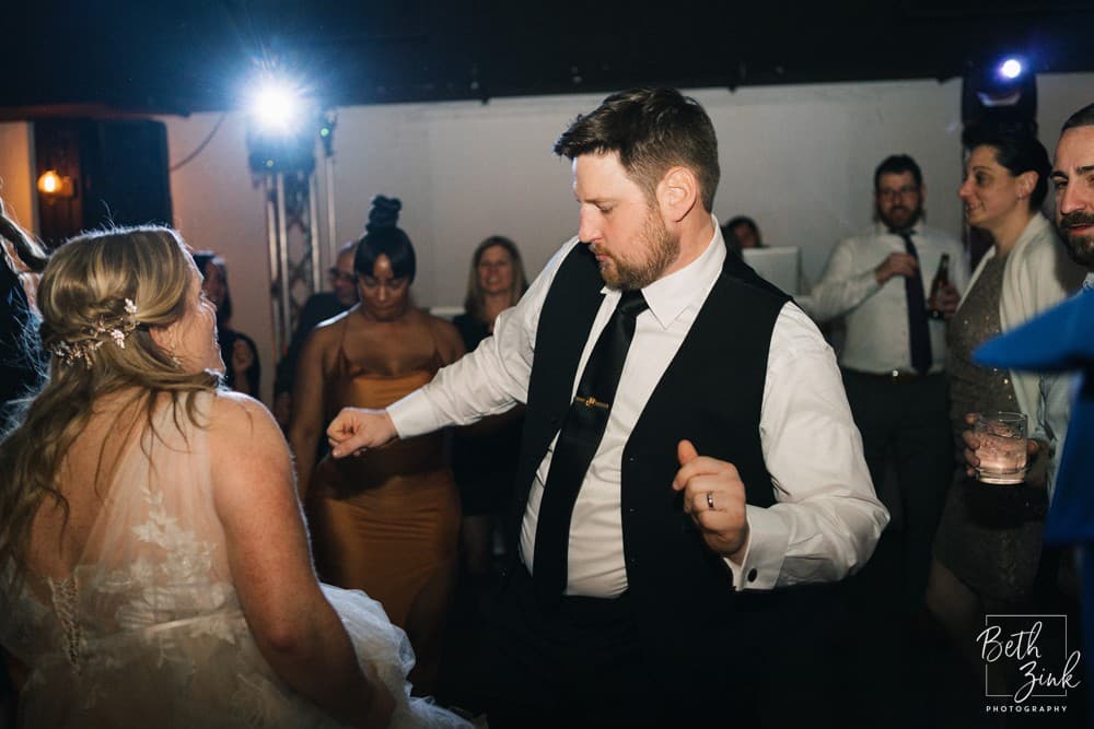 Lisa + Leif's Wedding at Hudson Loft — photograph 79 of 80