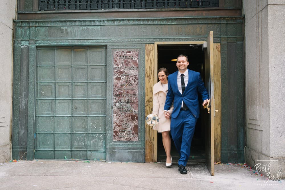 Moira + Matt's Elopement at City Hall, NYC — photograph 18 of 37