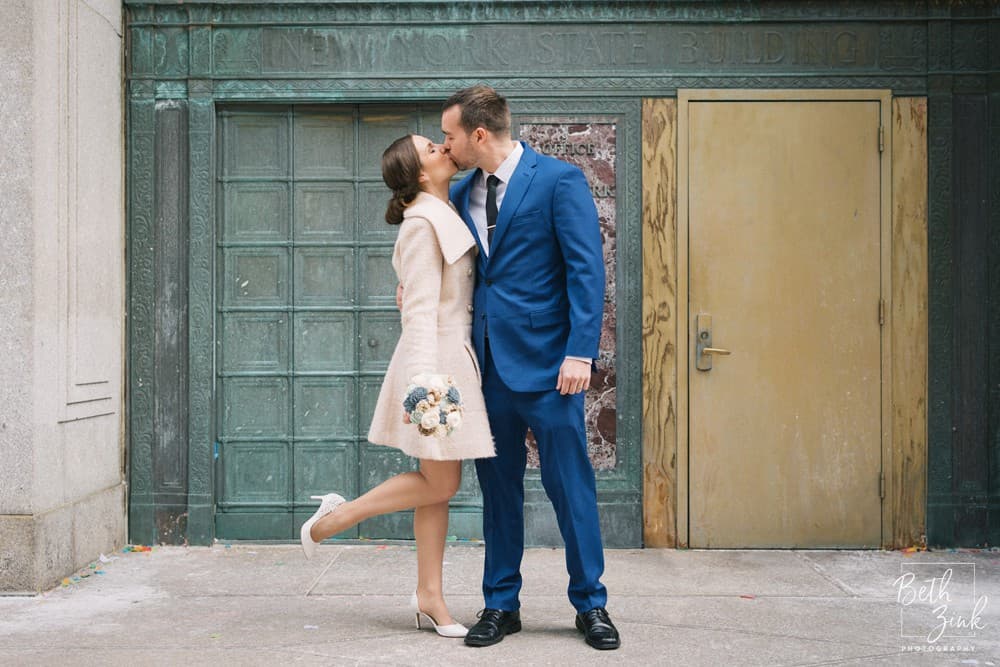 Moira + Matt's Elopement at City Hall, NYC — photograph 21 of 37