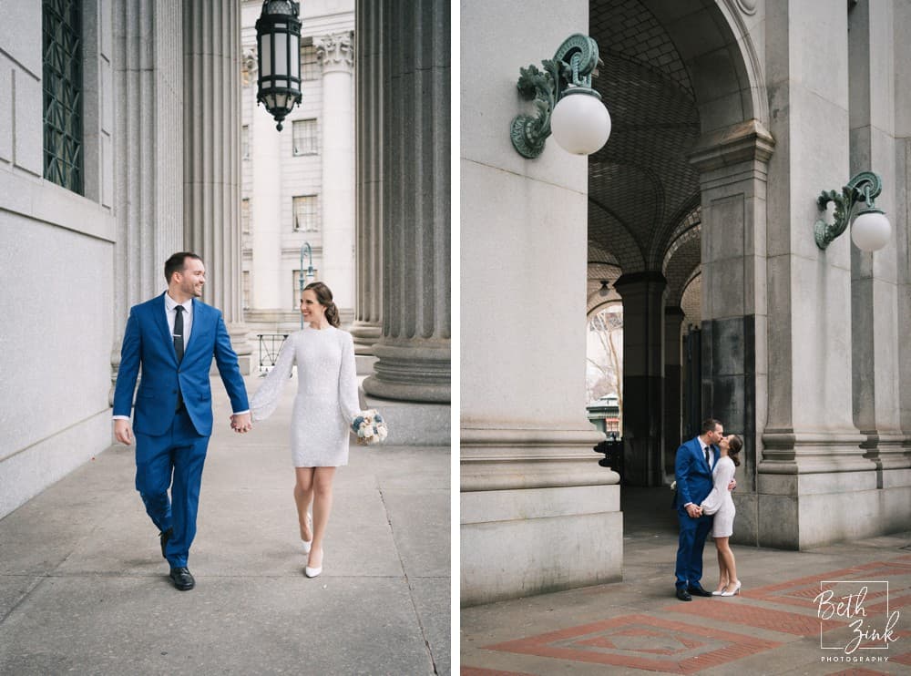 Moira + Matt's Elopement at City Hall, NYC — photograph 22 of 37