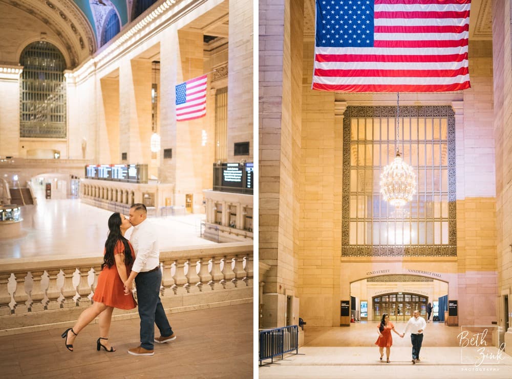 Jessica + Joshua’s Engagement Grand Central Station