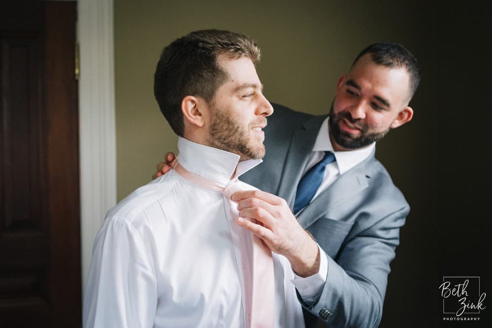 Rebecca + Andrew's Wedding at Lounsbury House — photograph 10 of 64