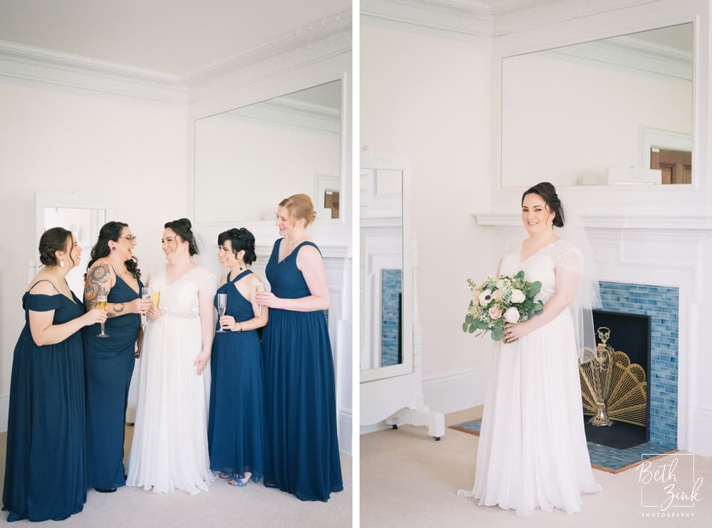 Rebecca + Andrew's Wedding at Lounsbury House — photograph 13 of 64