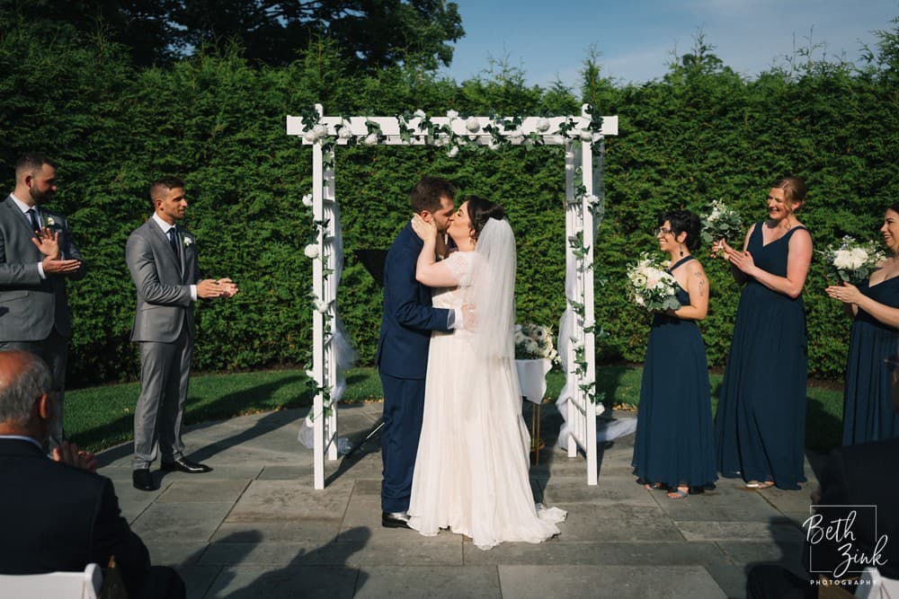 Rebecca + Andrew's Wedding at Lounsbury House — photograph 40 of 64