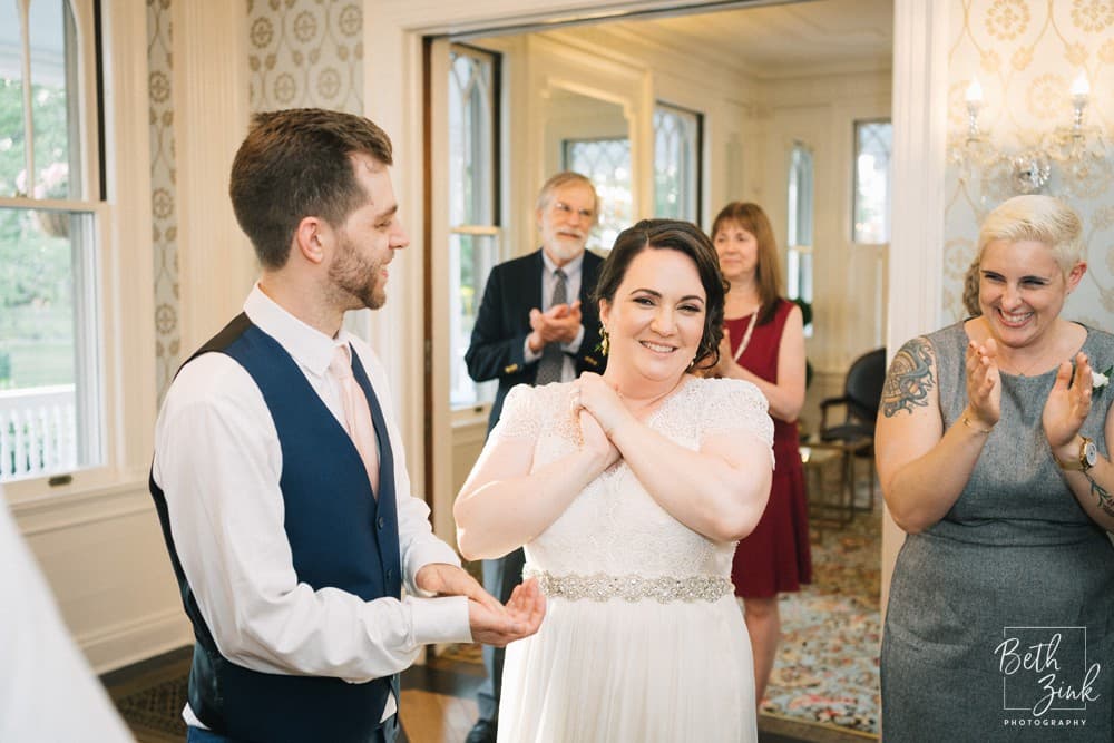 Rebecca + Andrew's Wedding at Lounsbury House — photograph 48 of 64