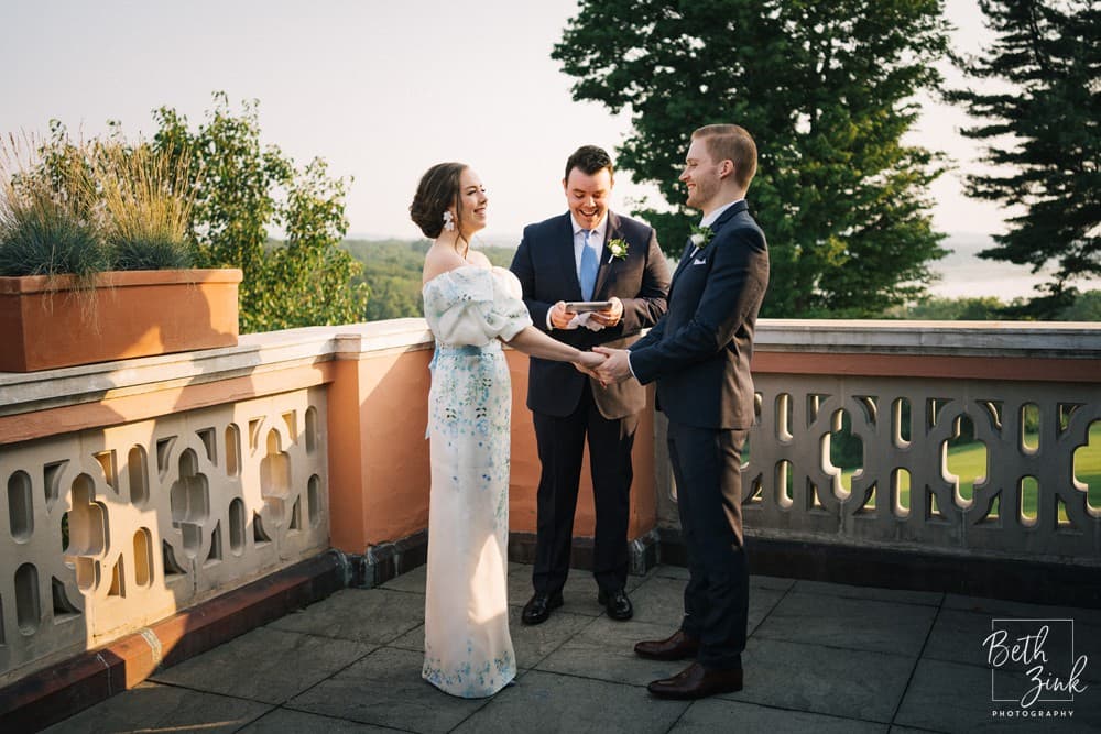Regina + Ben's Wedding at Glenmere Mansion — photograph 16 of 61