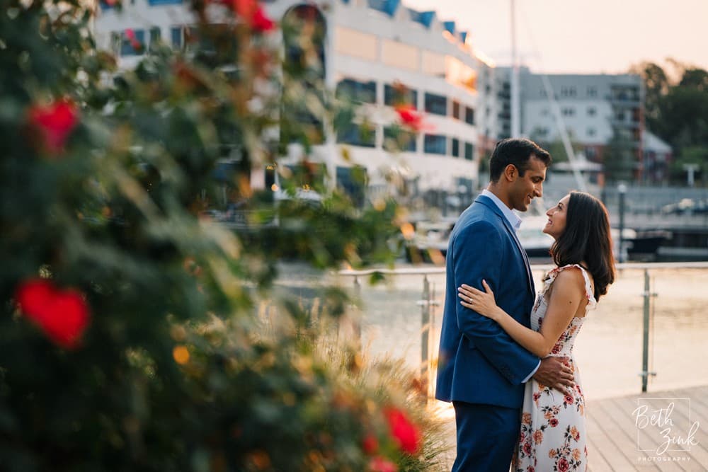 Anisha + Akash’s Engagement Harbor Point Square