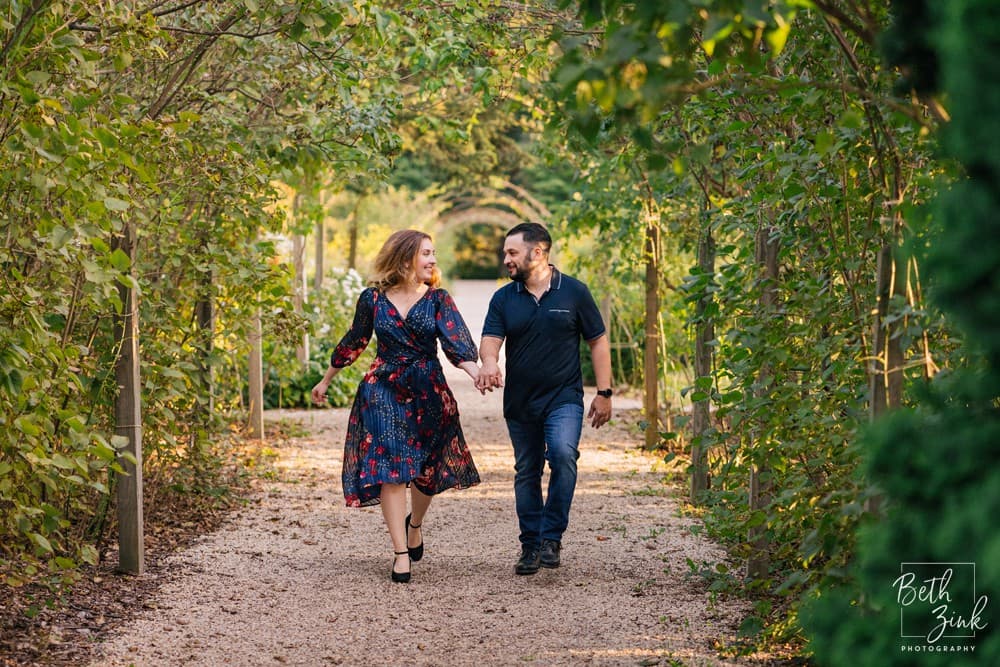 Alexa + Justin’s Engagement Planting Fields Arboretum