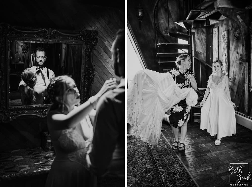 Stephanie + Joe's Wedding at Bill Miller's Castle — photograph 8 of 144