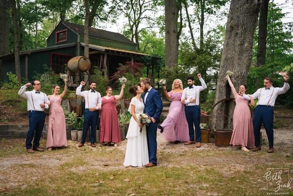 Molly + Steven's Wedding at Peconic River Herb Farm — photograph 41 of 179