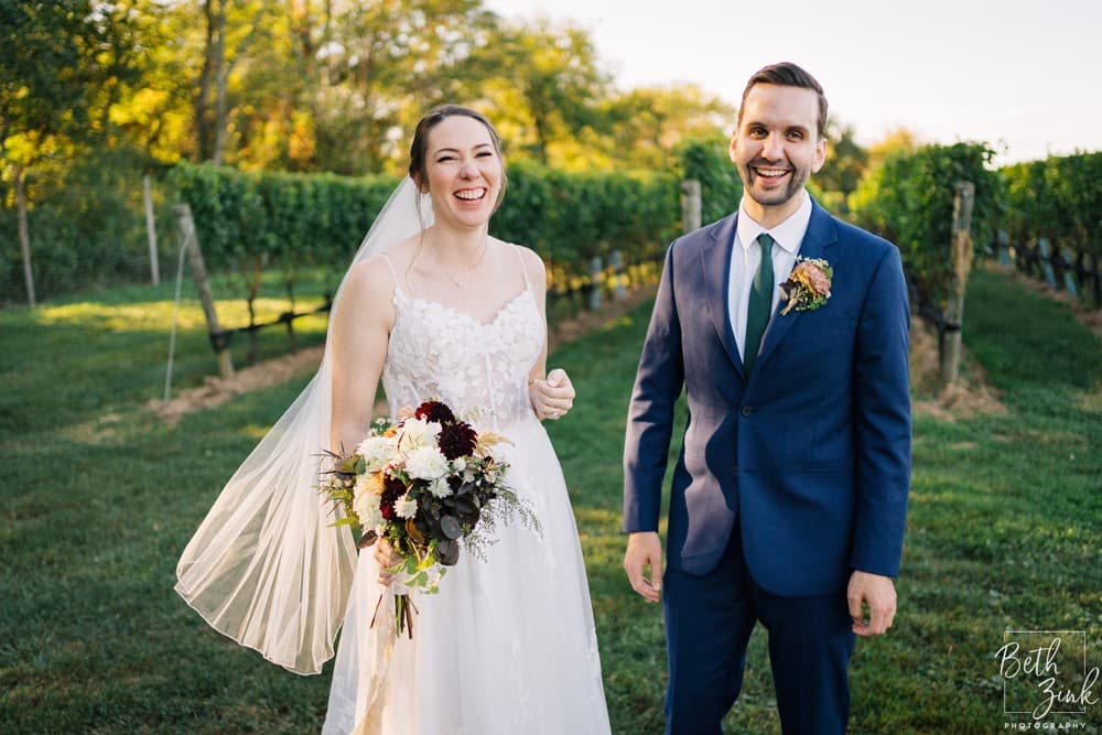 Jennifer + Evan’s Wedding Duck Walk Vineyards
