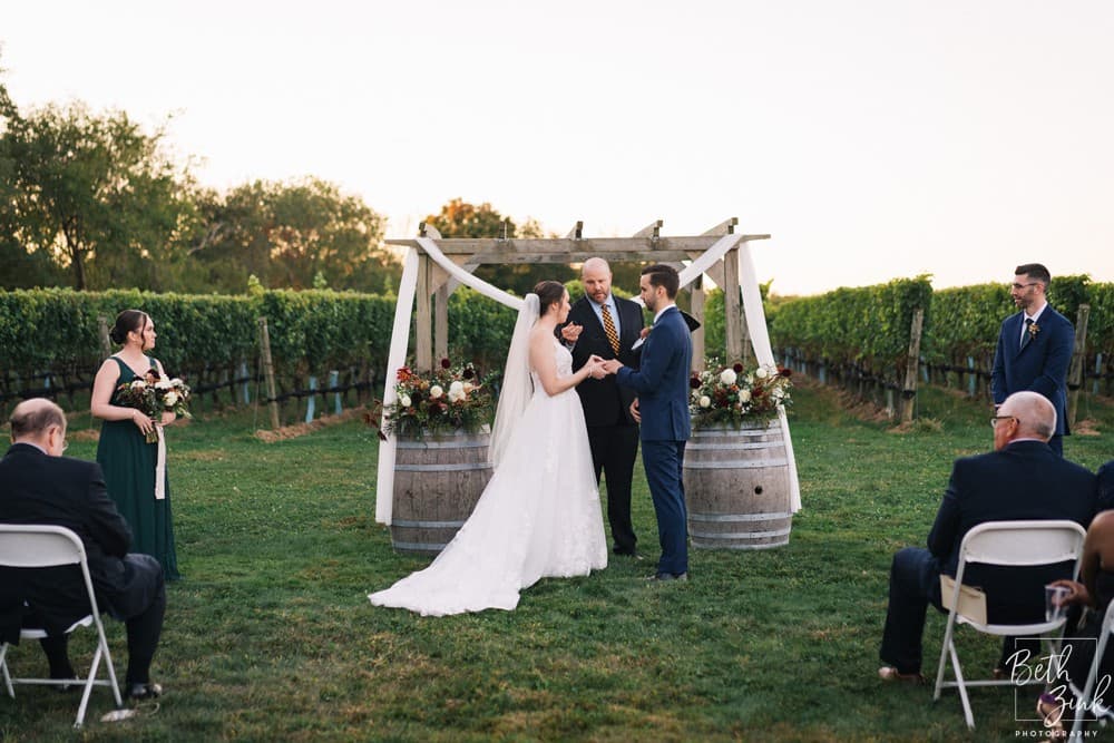 Jennifer + Evan's Wedding at Duck Walk Vineyards — photograph 61 of 187