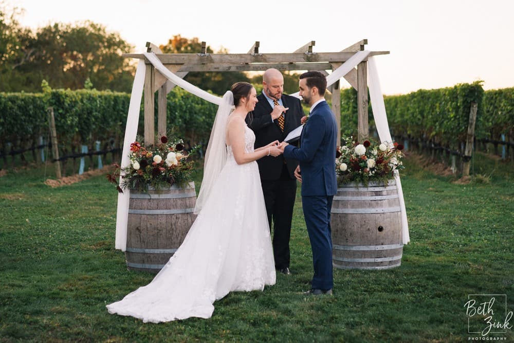Jennifer + Evan's Wedding at Duck Walk Vineyards — photograph 66 of 187