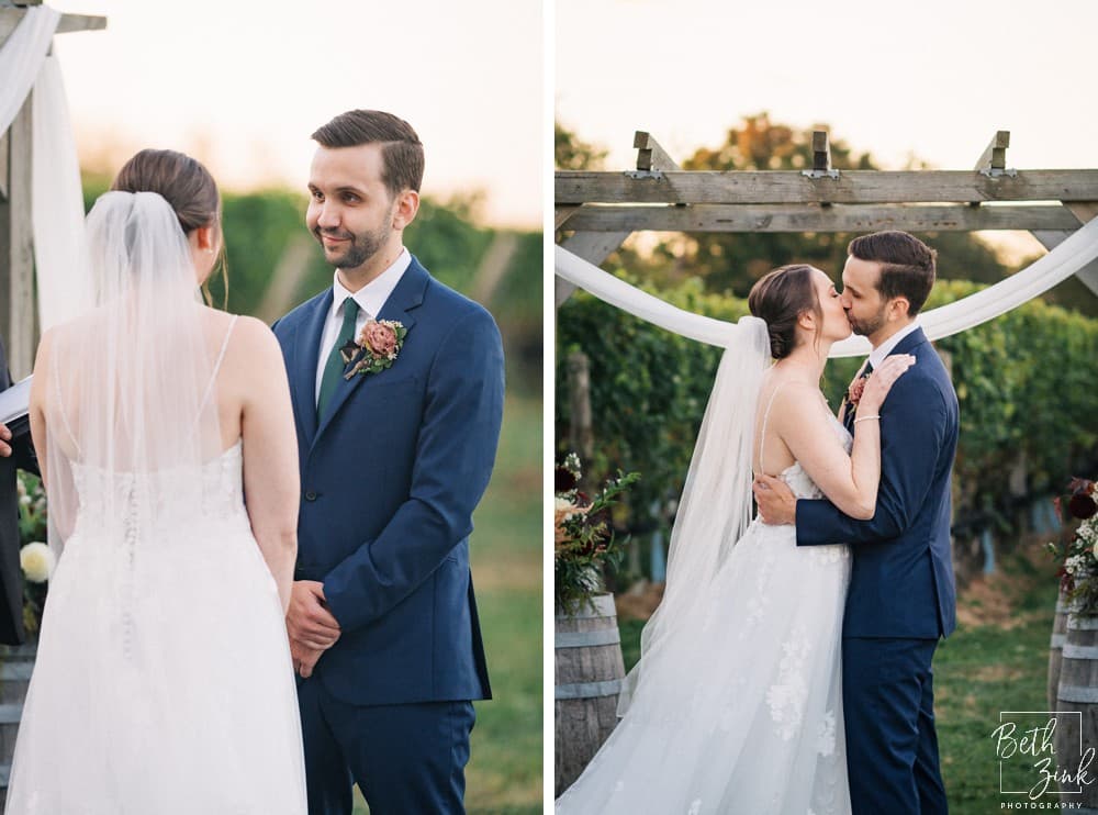 Jennifer + Evan's Wedding at Duck Walk Vineyards — photograph 67 of 187