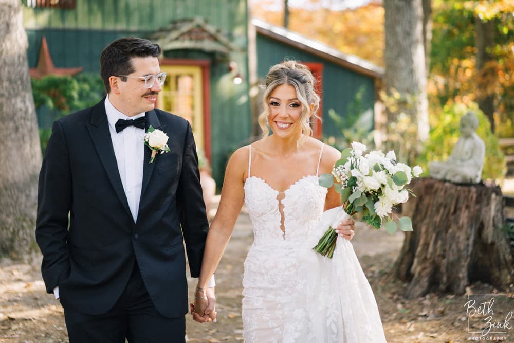 Danielle + Evan's Wedding at Peconic River Herb Farm — photograph 44 of 179